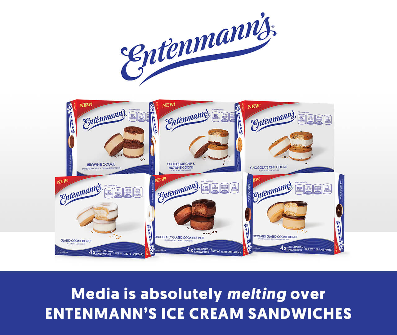 Media is absolutely melting over Entenmann's Ice Cream Sandwiches!