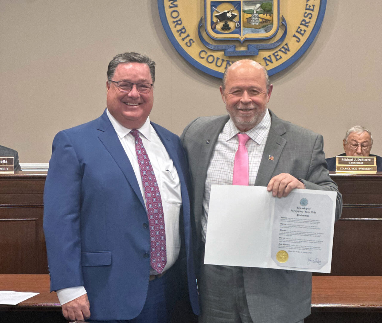 Coyne Public Relations Receives Proclamation from Parsippany Mayor as "Best Place to Work"