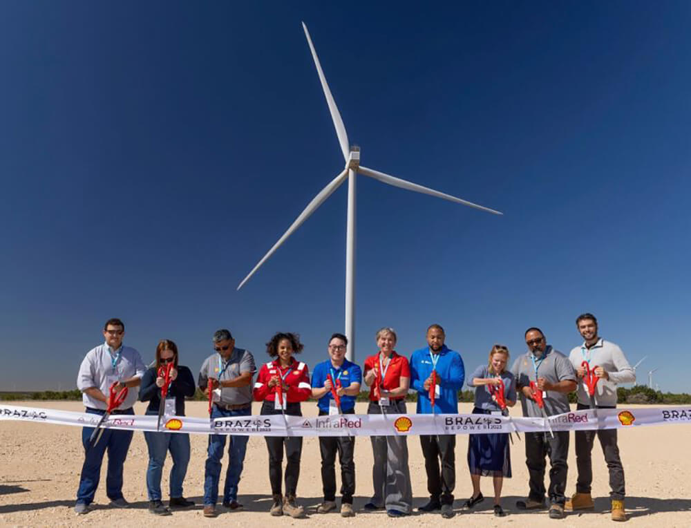 Shell Energy Wind Farm Ribbon Cutting