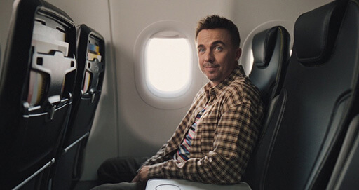 Frankie Muniz is No Longer in The Middle in Spirit Airlines Spot