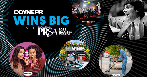 Coyne PR Takes Home Top Honors at 2024 PRSA-NY Big Apple Awards, Including Prestigious 'Best of the Best'