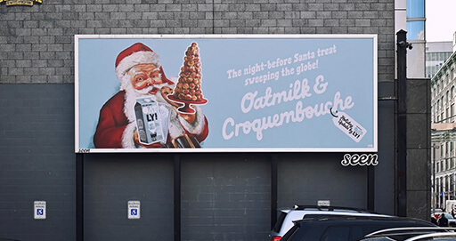 Oatly Wants to Update Santa’s Christmas Eve Milk-and-Cookies Tradition