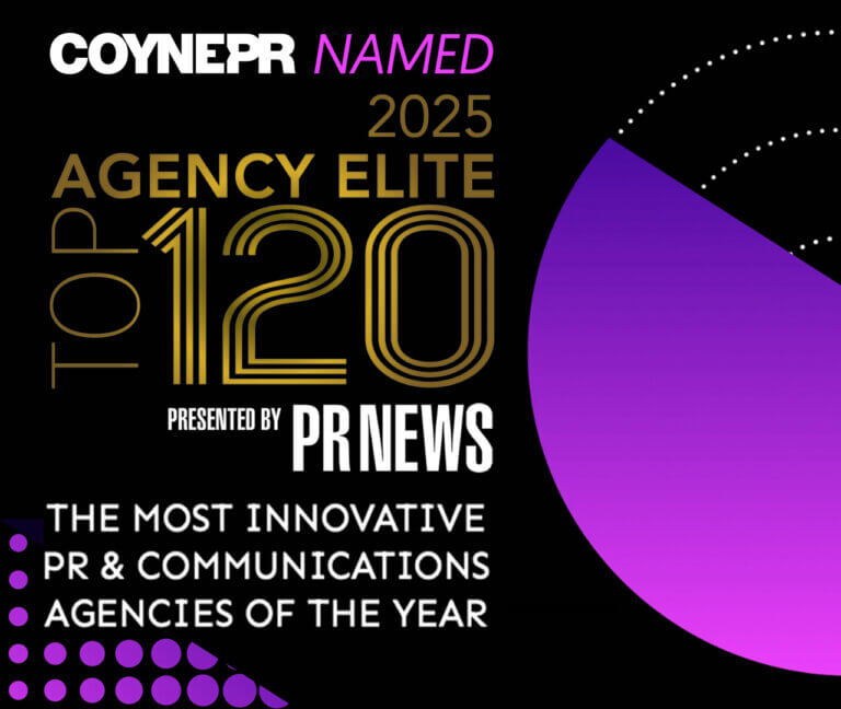 Coyne Public Relations Named to PRNEWS' Agency Elite Top 120 for the Fifth Straight Year