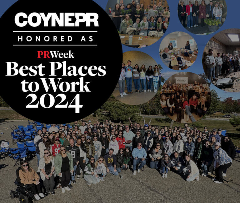 Coyne PR Again Honored as PRWeek's 2024 Best Places to Work