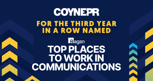 Coyne Public Relations Recognized as One of Ragan's Top Places to Work for Third Consecutive Year