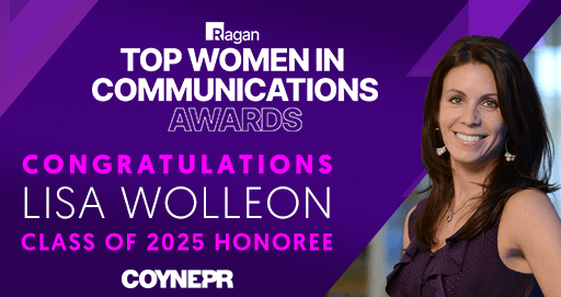 Coyne PR Celebrates Lisa Wolleon as Honoree in Ragan's Top Women in Communications Awards, Class of 2025